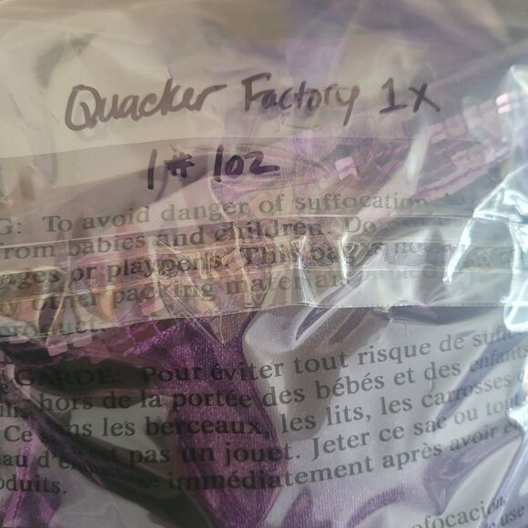 Quacker Factory Velvet Sequin Cardigan Top Women's Size 1X Purple Formal Event - Picture 8 of 8